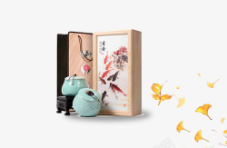 茶具礼盒图片精美茶叶礼盒茶具装饰高清图片