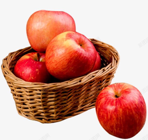 一筐苹果png免抠素材_新图网 https://ixintu.com 一筐苹果 摄影 新鲜苹果 水果 竹筐 红富士苹果 红星苹果 红苹果