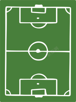 守门球员草地足球比赛球场矢量图高清图片