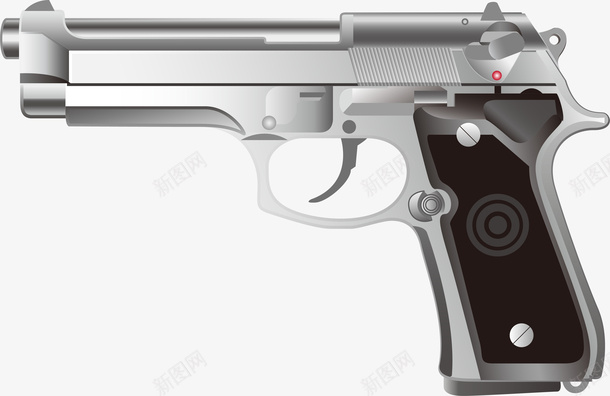 一把灰色手绘的手枪png免抠素材_新图网 https://ixintu.com 卡通手绘 手枪 模型 武器 武器库 灰色 玩具枪 装饰图