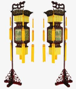 中式柱中国风复古路灯高清图片