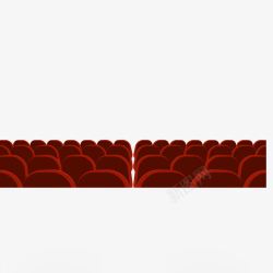 座位表背景红色电影院座位排号图标高清图片
