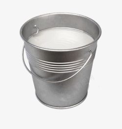 铁桶装的牛奶素材