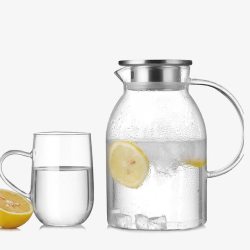 冷水壶柠檬水冷水壶高清图片