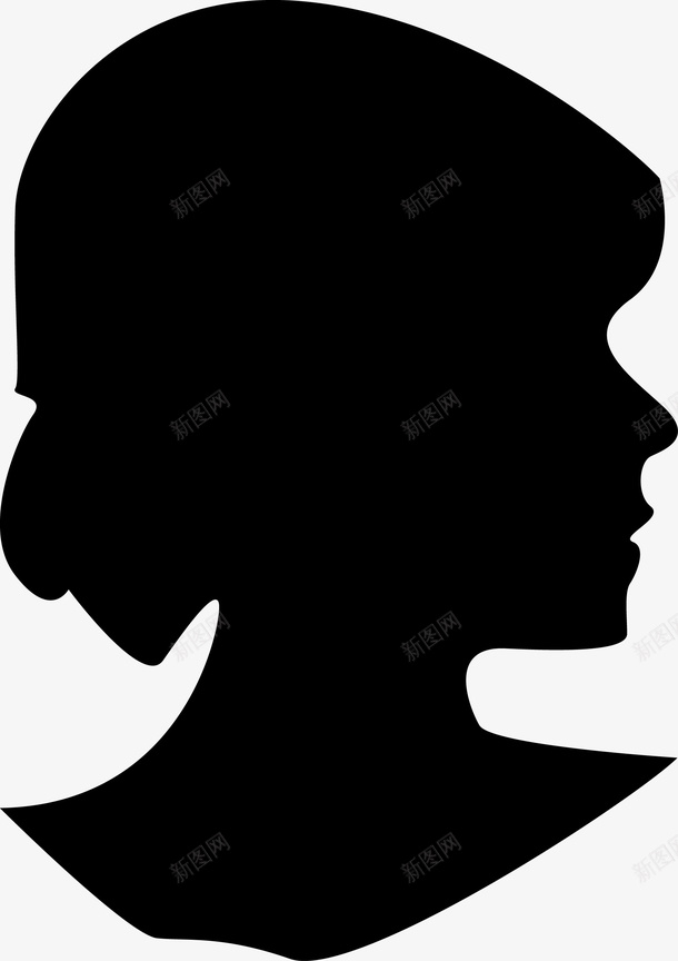 成熟的女人图标png_新图网 https://ixintu.com 五官 人 卡通 口鼻 头 头部 头部剪影 女人 女孩 角色 身体 轮廓 面孔剪影