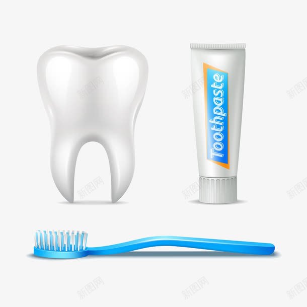 牙齿png免抠素材_新图网 https://ixintu.com 卡通手绘 手绘牙齿 护理 牙刷 牙膏 牙齿 牙齿素材