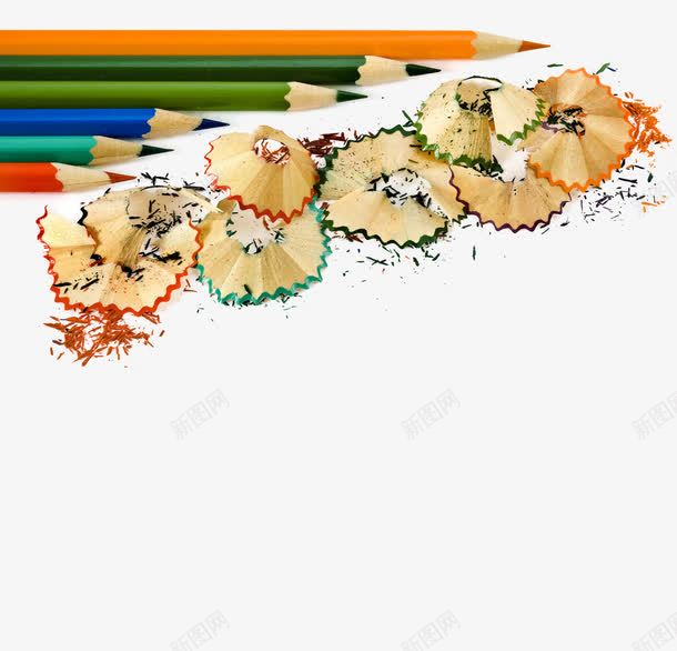 笔和笔屑png免抠素材_新图网 https://ixintu.com 五颜六色 创意 创意静物摆设 学习 学习用品 彩色铅笔 教育 文具 画画 画笔 碎片 笔屑 铅笔