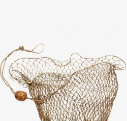 绳子渔网随意放置的渔网高清图片