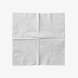白色餐巾纸摊开的白色餐巾纸吸油纸高清图片