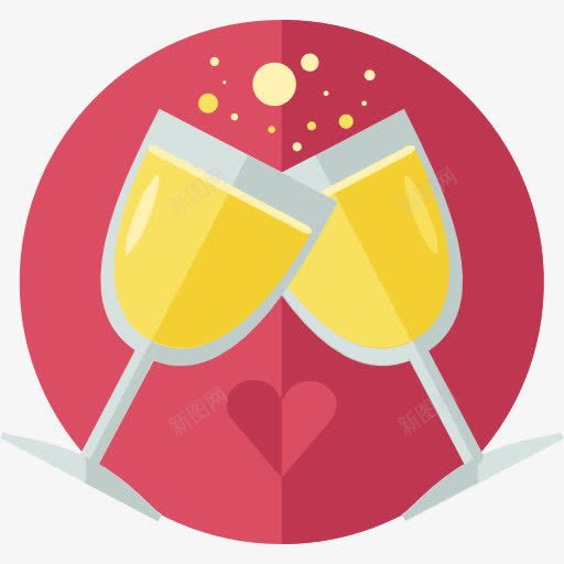 烤面标图标png_新图网 https://ixintu.com 庆典 方 烤面包 生日派对 眼镜 酒精 酒精饮料 食品 香槟酒 香槟酒杯