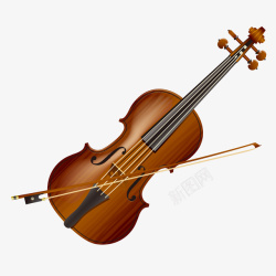 演奏小提琴卡通小提琴矢量图高清图片