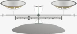 天平模型灰色托盘天秤高清图片
