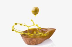 橄榄食用油广告元素飞溅的油高清图片