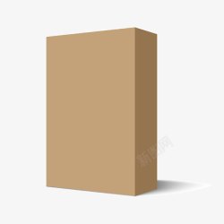 棕色方纸盒棕色盒子高清图片