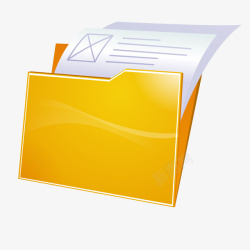 资料传输黄色的信封信件高清图片