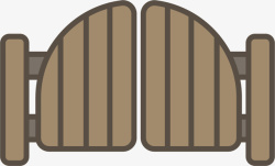 线条木门装饰图案素材