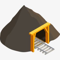 煤矿洞口素材