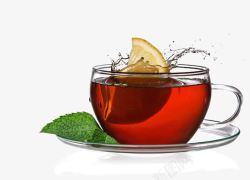 茶叶审评杯透明玻璃杯柠檬茶高清图片
