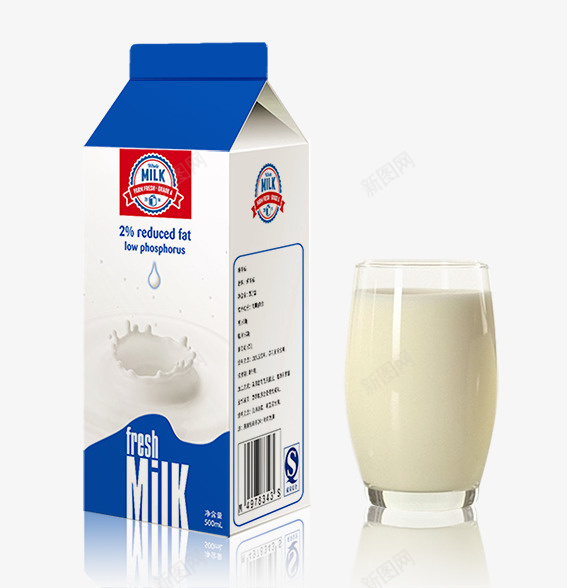 牛奶包装psd_新图网 https://ixintu.com psd 天蓝色 海包装 牛奶 牛奶包装设计 素材 青色