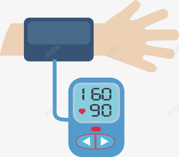 血压测量png免抠素材_新图网 https://ixintu.com 体检 健康 内科检查 医疗 测血压 血压