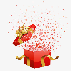 新年礼包矢量国庆喷出的礼物盒图高清图片