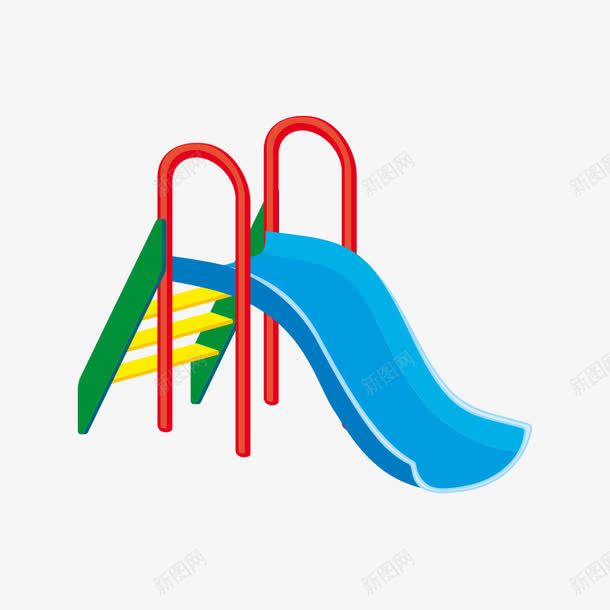 儿童玩具图标png_新图网 https://ixintu.com 健身玩具 儿童玩具 卡通 图标 标志 标识 游乐场 滑滑梯 红色 蓝色