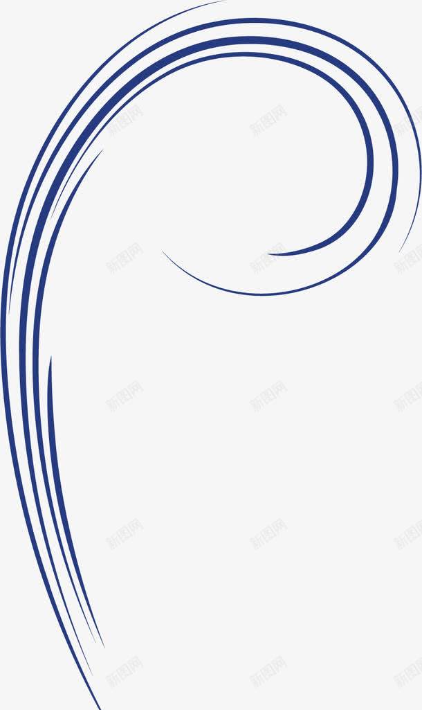 柔和波浪线png免抠素材_新图网 https://ixintu.com 弧度线 柔和曲线 柔和线条 波浪线 海浪线条 线条 蓝色 装饰曲线 风 飘逸曲线