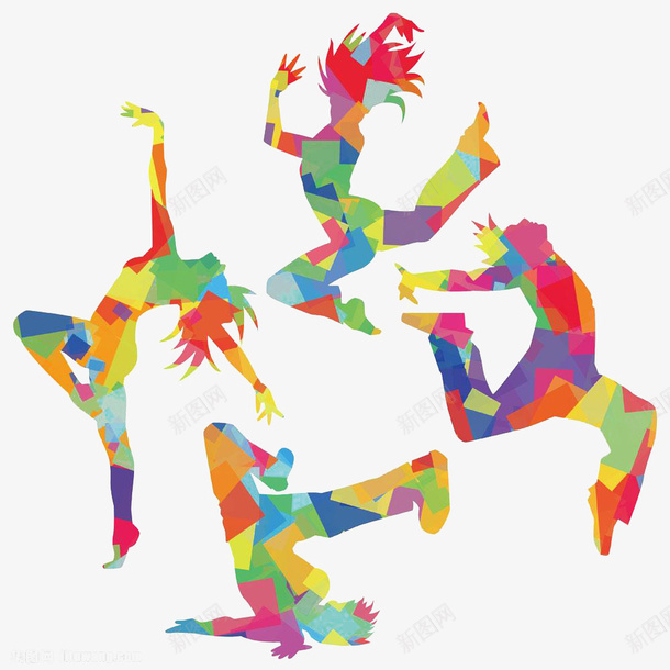 彩色几何跳舞蹈的青少年创意插图png免抠素材_新图网 https://ixintu.com 几何 创意 动感 欢快 激情 舞蹈 节奏 踢踏 踢踏舞 青年
