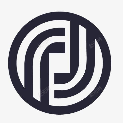 金融服务标志图标png_新图网 https://ixintu.com 单线设计 商务金融 圆圈 服务logo 线状构成 银行 黑色