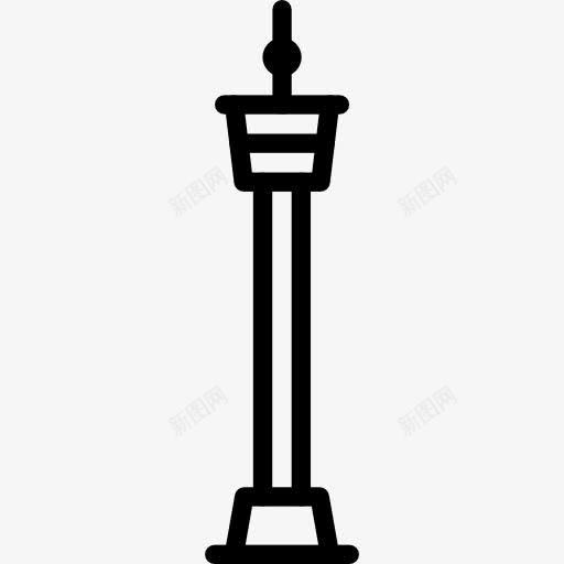电视塔图标png_新图网 https://ixintu.com 天线 建筑 收音机 无线电波 结构