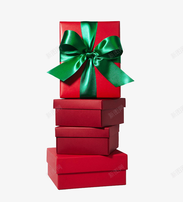 红色大礼包礼盒png免抠素材_新图网 https://ixintu.com 免抠礼盒 堆积的礼盒 红色大礼包礼盒 红色的盒子 绿色的丝带