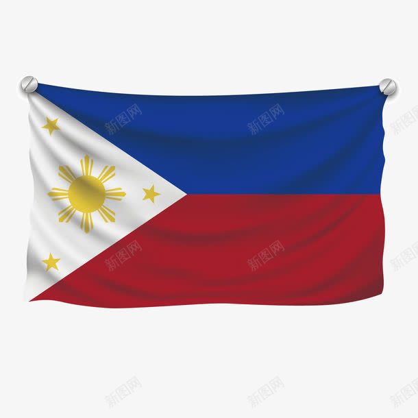 旗标国家菲律宾png免抠素材_新图网 https://ixintu.com 国家 旗标 菲律宾 菲律宾地标