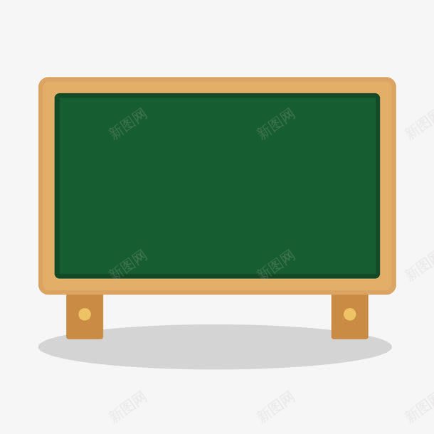 卡通黑板png免抠素材_新图网 https://ixintu.com 卡通 开学季 教师节 绿色黑板 背景装饰