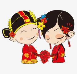 中国新婚公仔结婚公仔高清图片