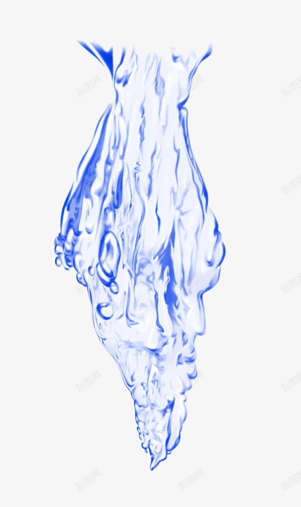 水png免抠素材_新图网 https://ixintu.com 化妆品广告素材 水素材 水纹 洗衣液广告 清澈 湛蓝 蓝色