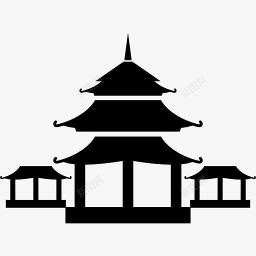 佛教寺庙图标png_新图网 https://ixintu.com 东方佛教 亚洲 宗教 建筑