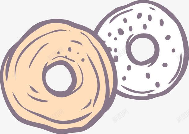 卡通手绘线条甜甜圈png免抠素材_新图网 https://ixintu.com png图片 卡通 手绘 甜甜圈 甜食 线条 零食