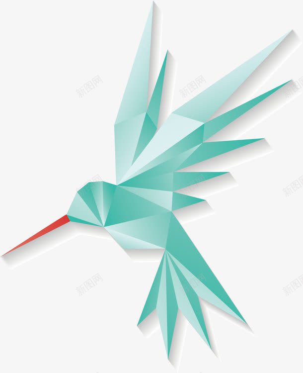 折叠蜂鸟png免抠素材_新图网 https://ixintu.com 创意 动物 卡通折叠 折纸 水墨蜂鸟 精美 艺术 蜂鸟设计