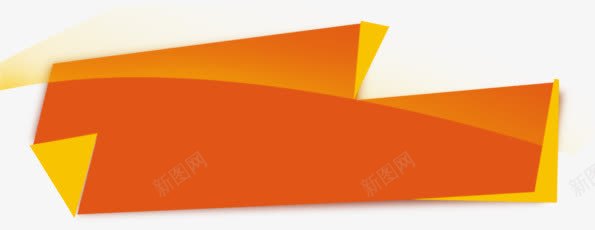 文字装饰框png免抠素材_新图网 https://ixintu.com 橙色