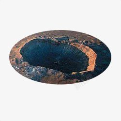陨石撞击导致的大坑陨石大坑高清图片