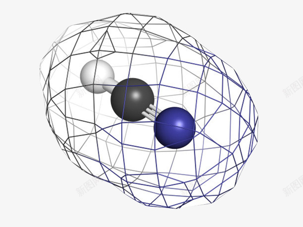 蓝色网状氰化氢分子形状png免抠素材_新图网 https://ixintu.com 分子形状 分子结构 分子运动 原子 形状 最小单元 物理化学术语 空间 网状 阿伏伽德罗 顺序