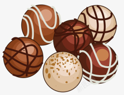 一些巧克力球矢量图素材