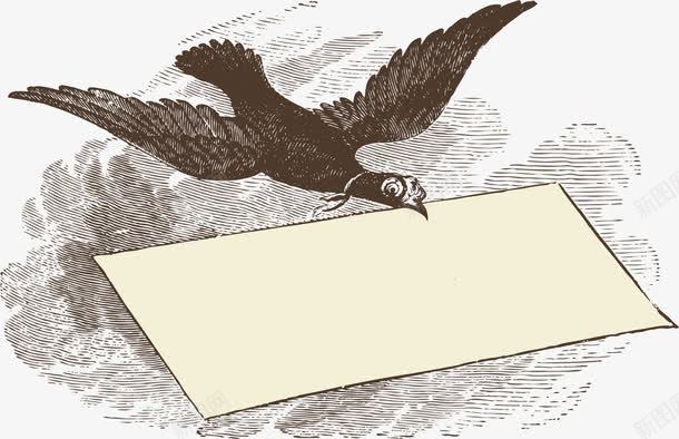 卡通黑色信鸽png免抠素材_新图网 https://ixintu.com 传书 信纸 信鸽 免抠PNG 卡通 翅膀 送信的鸽子 飞翔 飞鸽传书 黑色