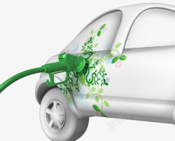 绿色环保电力汽车素材