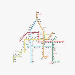 广州地铁广州地铁线路图矢量图高清图片