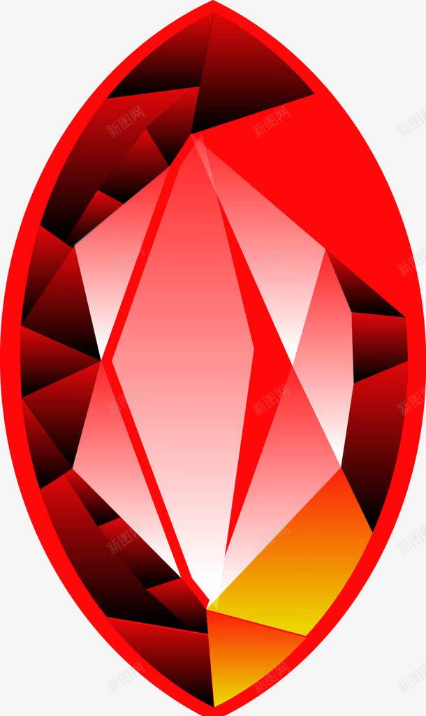 红色宝石png免抠素材_新图网 https://ixintu.com 一堆宝石 宝石 矢量宝石 红宝石 金色亮晶晶 钻石