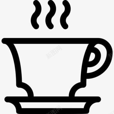 饮料早餐咖啡哥伦比亚杯喝早上图标图标