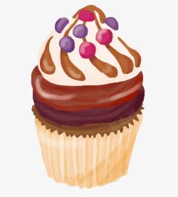 饮食制度图片下载纸杯小点心可爱蛋糕手绘蛋糕草莓高清图片