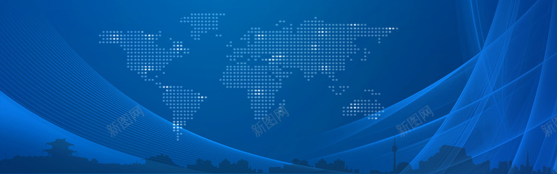 年会蓝色商务科技bannerjpg设计背景_新图网 https://ixintu.com banner 促销 商务 地图 大气 年会 活动 淘宝 科技 简约 蓝色