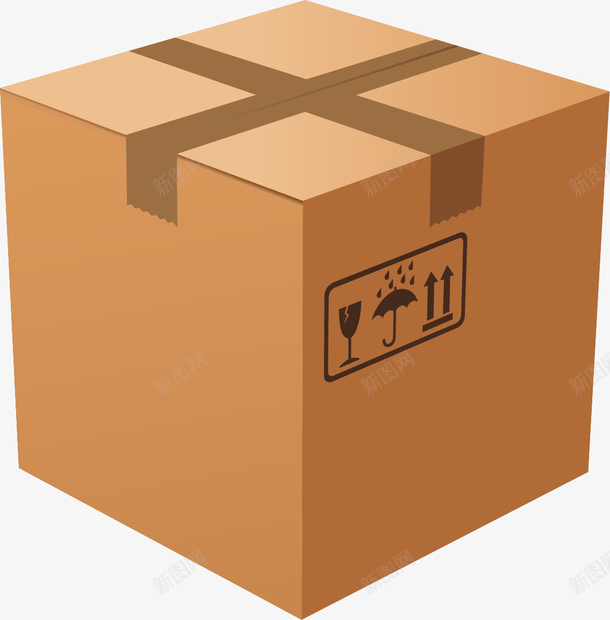 打包专用正方体盒子png免抠素材_新图网 https://ixintu.com 专用 打包 正方体盒子 盒子 矢量盒子 规整的盒子